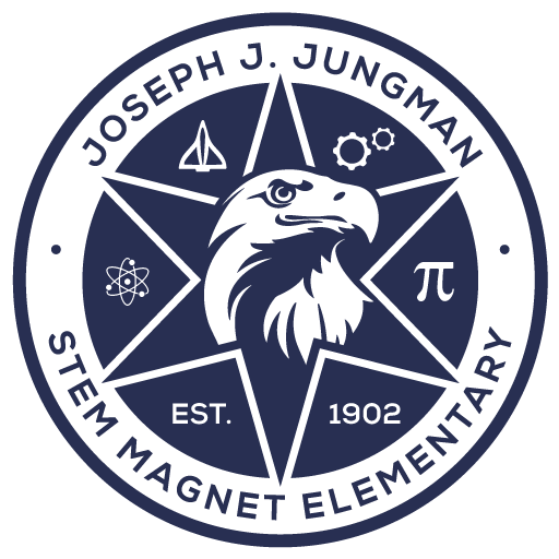 Jungman STEM logo - blue seal